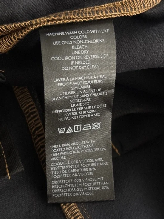 Pilcro | Faux Leather Mini Skirt | Black Panel Lace-Up | Anthropologie | Size 2 - Picture 7 of 7